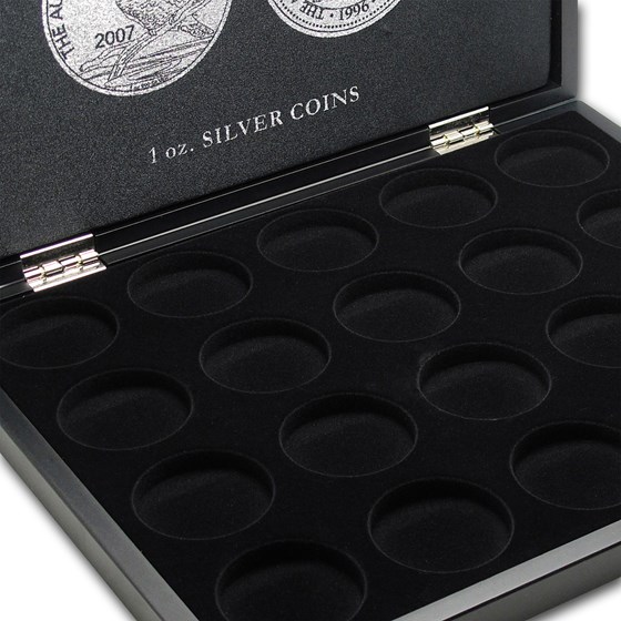 1 oz Australian Silver Kookaburra 20-Piece Black Presentation Box