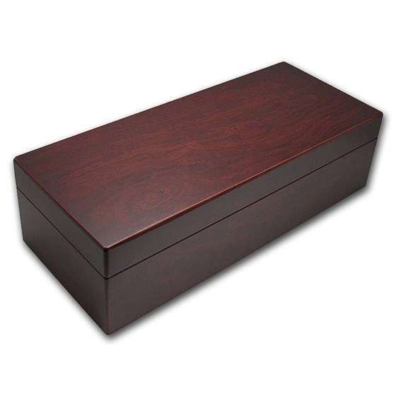 Wooden Slab Storage Box (Mahogany Finish) - Fifty Slabs