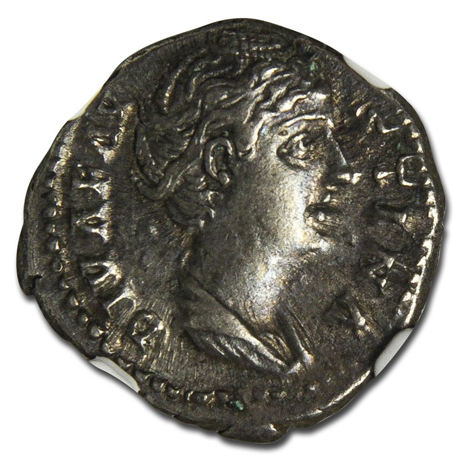 Roman Silver Denarius Faustina Jr. (147-175/6 AD) Ch XF NGC
