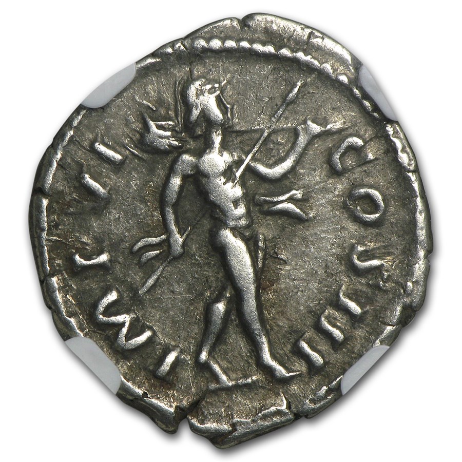 Roman AR Denarius Marcus Aurelius (161-180 AD) XF NGC (Random)