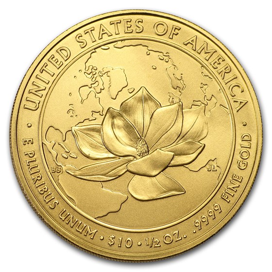 2015-W 1/2 oz Gold Jacqueline Kennedy BU (w/Box &amp; COA)