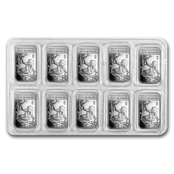 1 oz Silver Bar - APMEX (2016 Year of the Monkey)