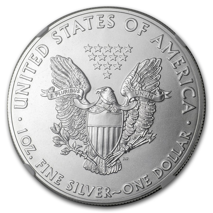 2014 American Silver Eagle MS-70 NGC (ER/FR, Eagle Label)