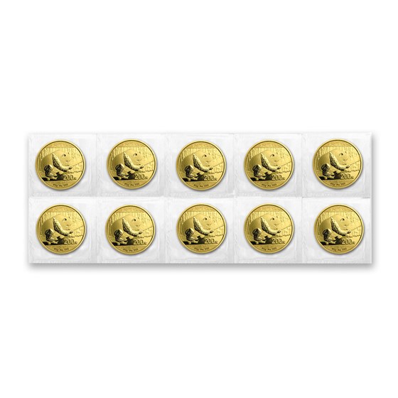 2016 China 15 gram Gold Panda BU (Sealed)