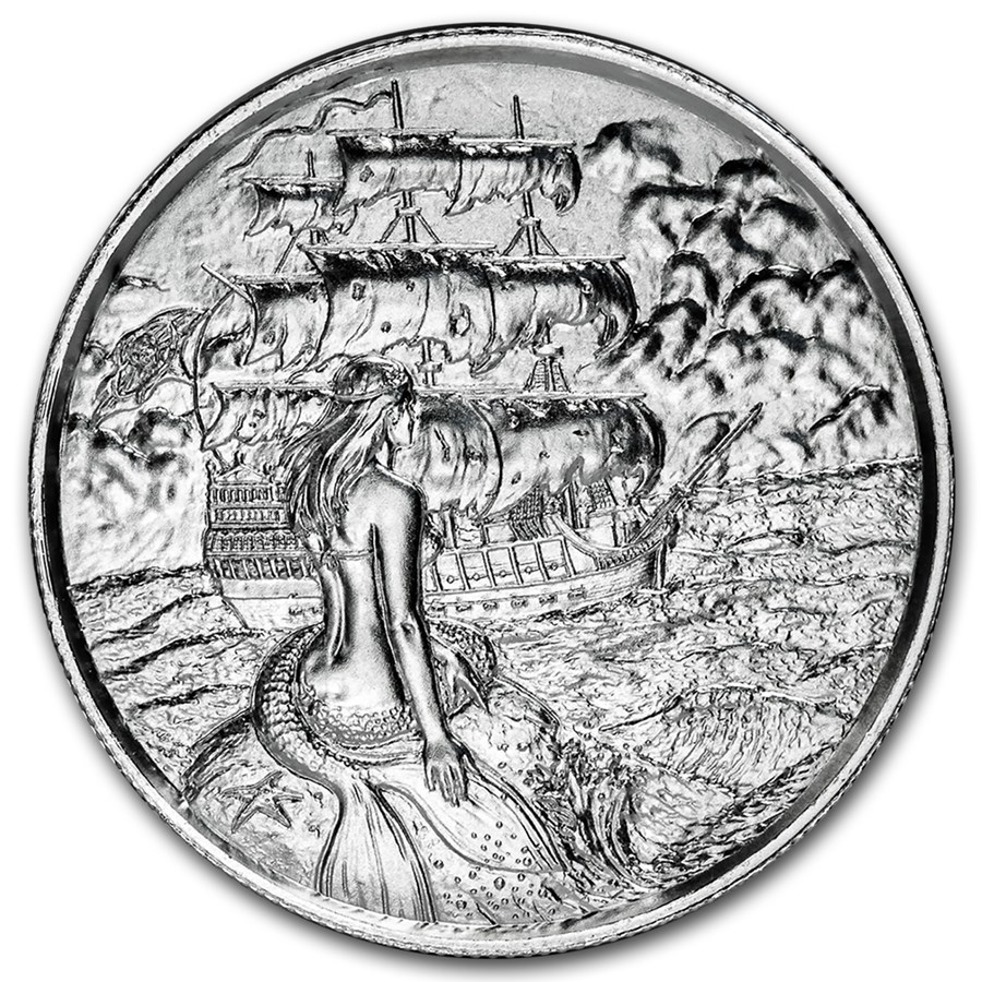 2 oz Silver UHR Round - Privateer Series: The Siren