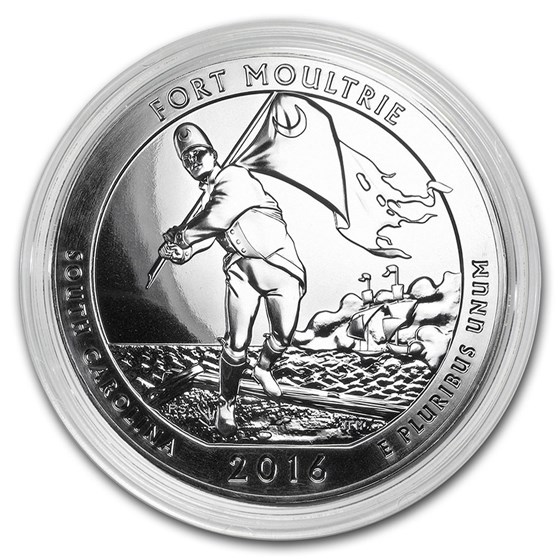 2016 5 oz Silver ATB Fort Moultrie National Monument, SC