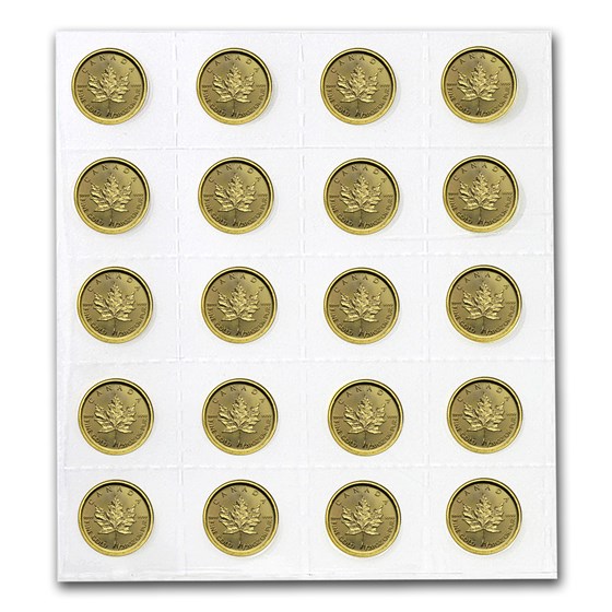2016 Canada 1/20 oz Gold Maple Leaf BU