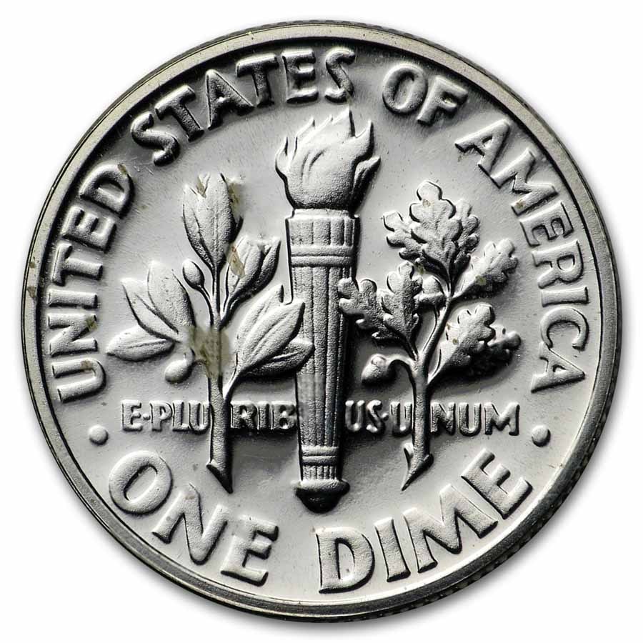 1964 Roosevelt Dime 50-Coin Roll BU