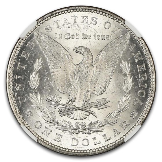 1878 Morgan Dollar 7 TF Rev of 79 MS-62 NGC