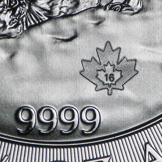 2016 Canada 3/4 oz Silver Howling Wolves BU