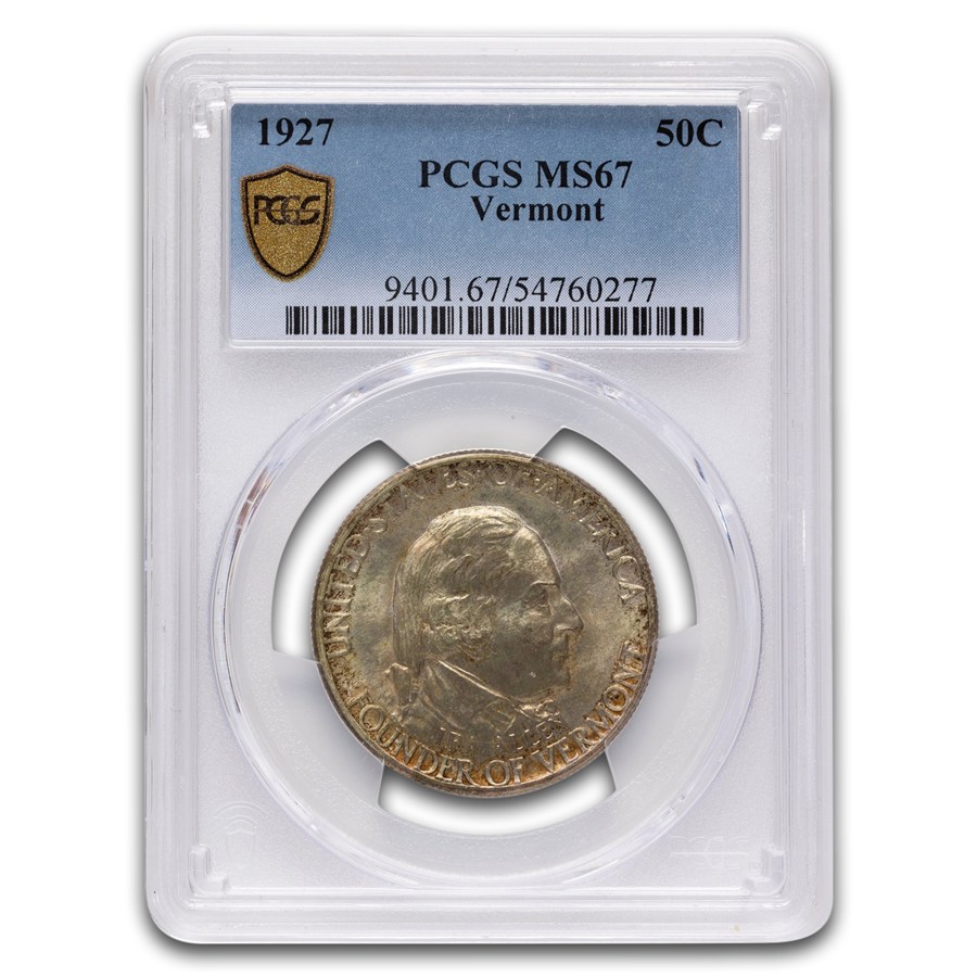 1927 Vermont Sesquicentennial Half Dollar MS-67 PCGS