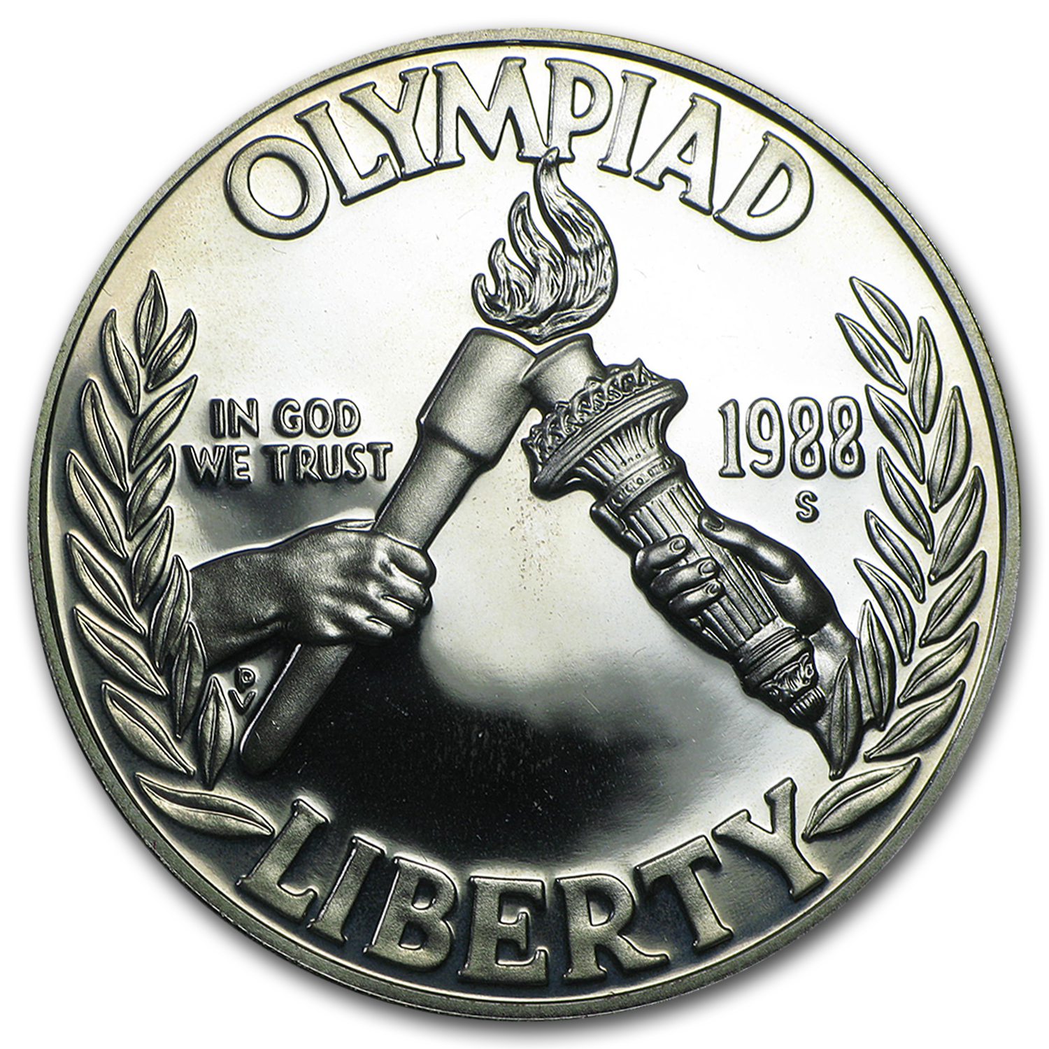 1988-S Olympic $1 Silver Commem Proof (Capsule Only)