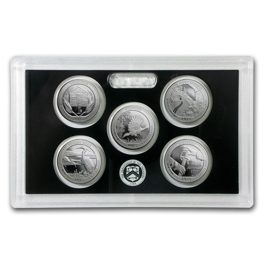 2015-S America the Beautiful Quarters Silver Proof Set