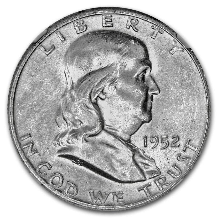 1952-D Franklin Half Dollar MS-64 NGC (FBL)