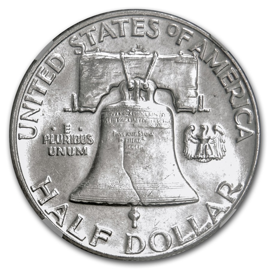 1952-D Franklin Half Dollar MS-64 NGC (FBL)