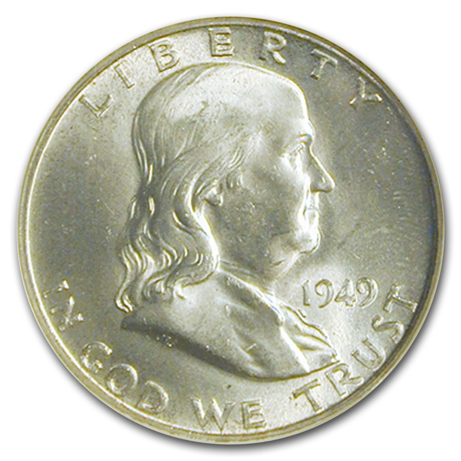 1949 Franklin Half Dollar MS-64 NGC (FBL)