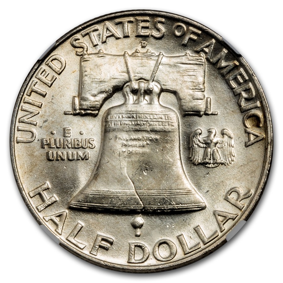 1958-D Franklin Half Dollar MS-64 NGC (FBL)