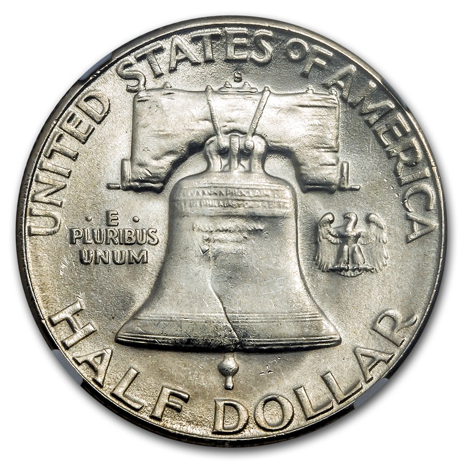 1952-S Franklin Half Dollar MS-64 NGC
