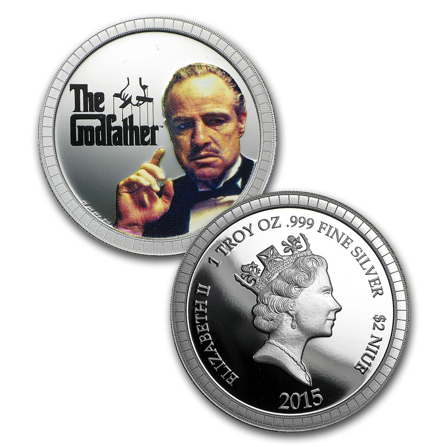 2015 Niue $2 Silver The Godfather 2-Coin Proof Set