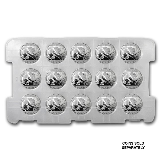 15-Coin Tray for 30 gram/1 oz Silver Chinese Panda Coin
