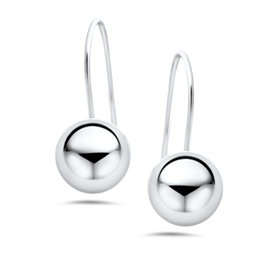 Sterling Silver 10 mm Ball Earrings