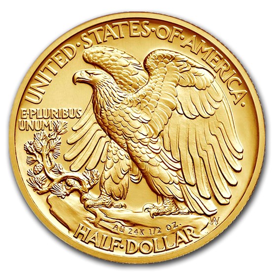 2016-W 1/2 oz Gold Walking Liberty Half Dollar SP-70 NGC (ER/FR)