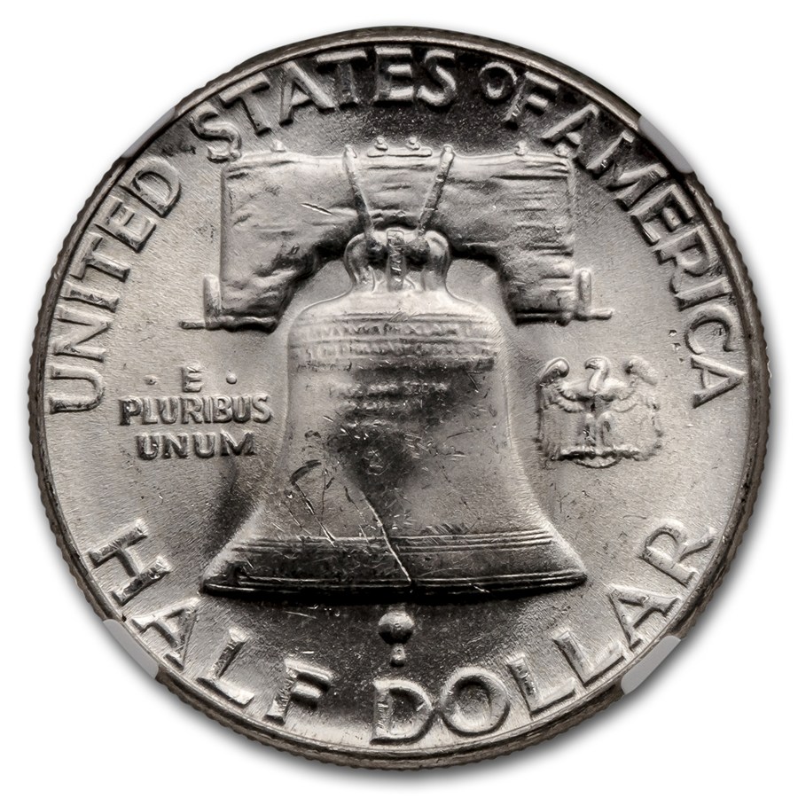 1955 Franklin Half Dollar MS-64 NGC (FBL)