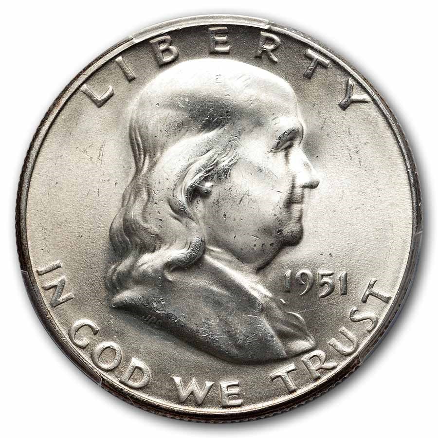 1951-S Franklin Half Dollar MS-65 PCGS (FBL)