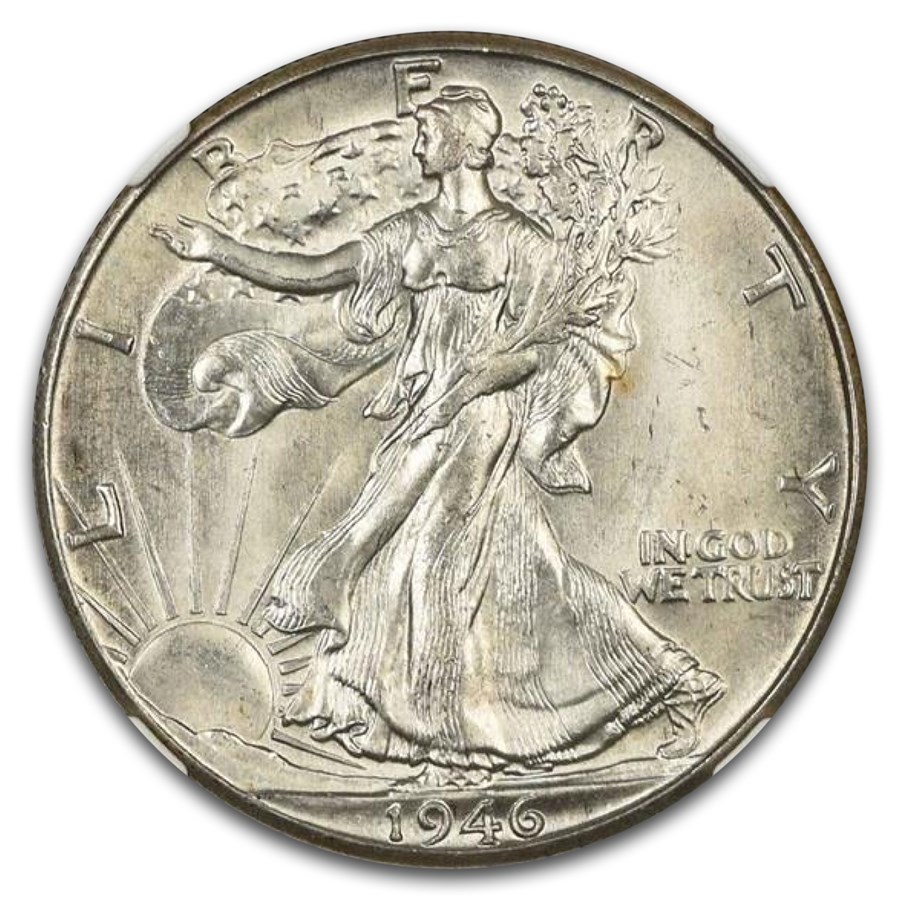 1946-D Walking Liberty Half Dollar MS-66 NGC
