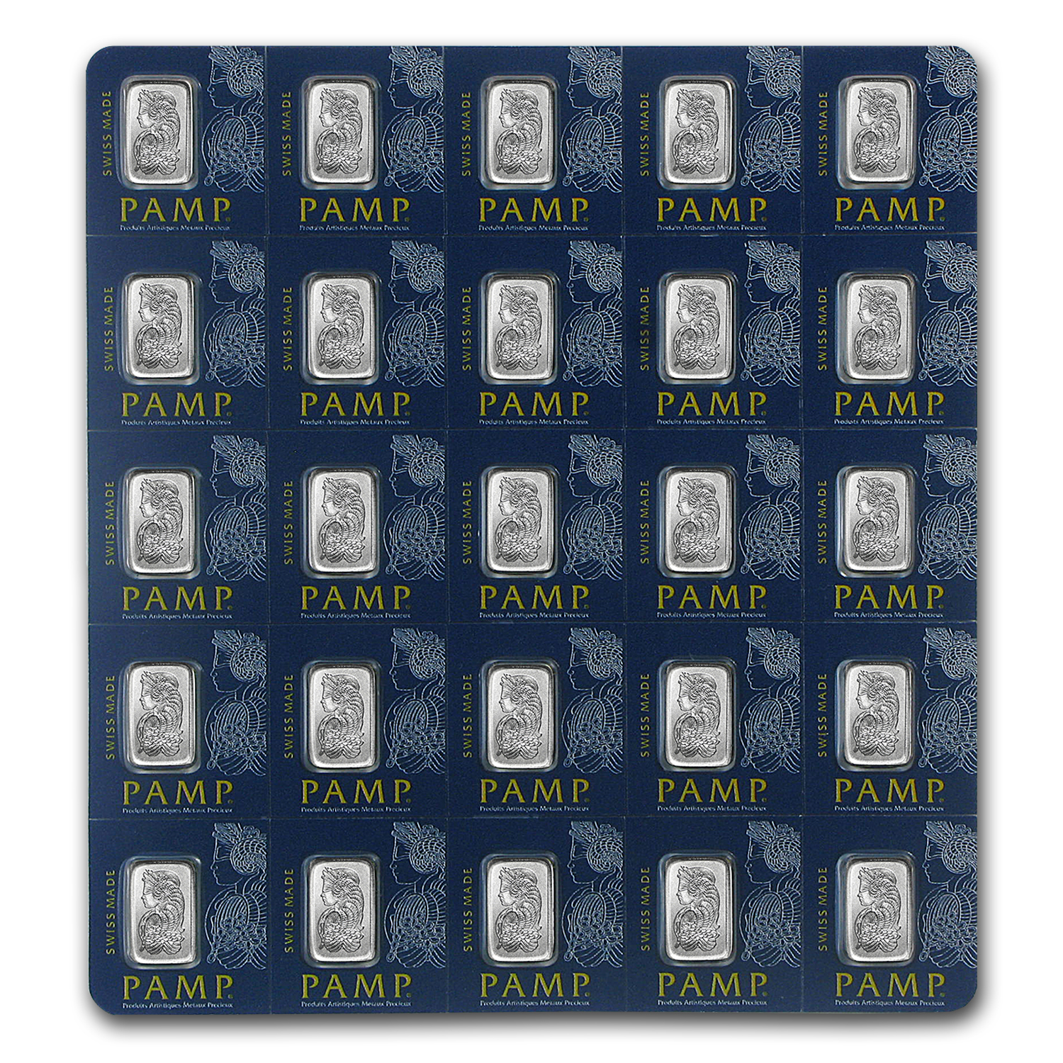 25x1 gram Platinum Bar - PAMP Suisse Multigram+25 (In Assay) 25x1 gram Platinum Bar - PAMP Suisse Multigram+25 (In Assay)