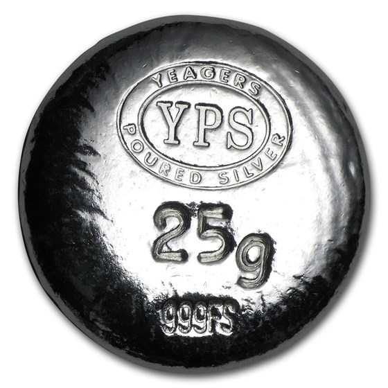 25 gram Hand Poured Silver Round - Plata Muerta