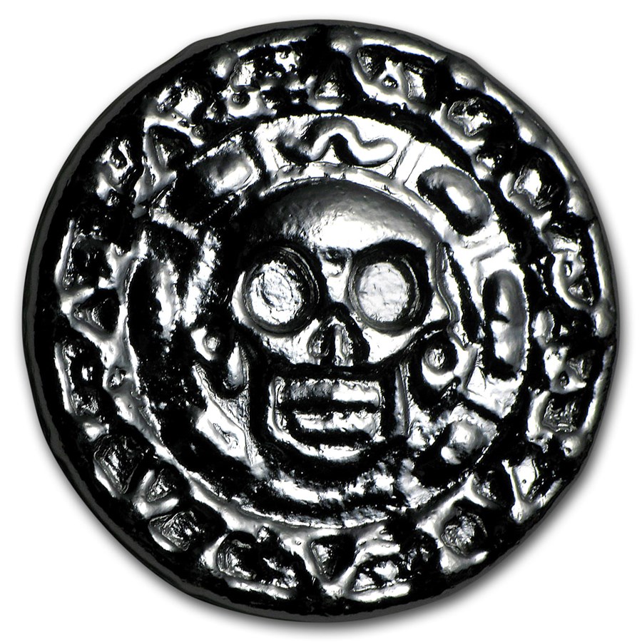 50 gram Hand Poured Silver Round - Plata Muerta