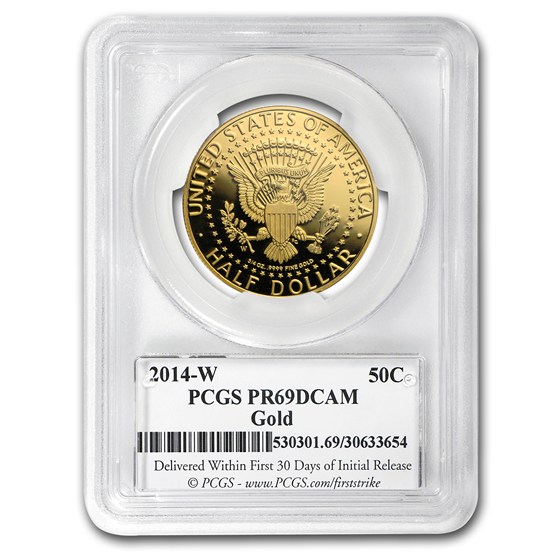 2014-W 3/4 oz Gold Kennedy Half Dollar PR-69 PCGS (FirstStrike®)