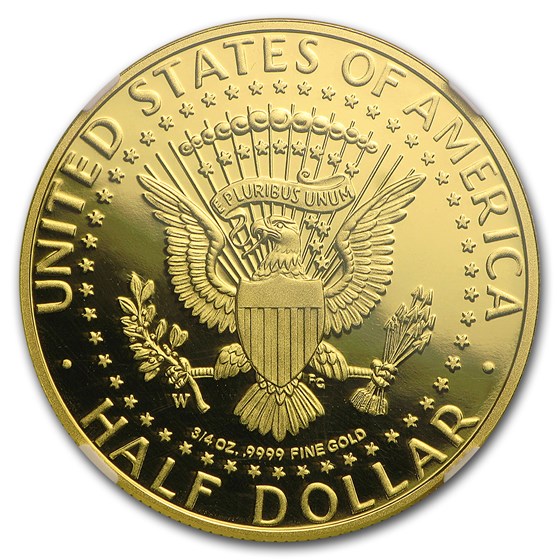2014-W 3/4 oz Gold Kennedy Half Dollar Commem PF-70 NGC