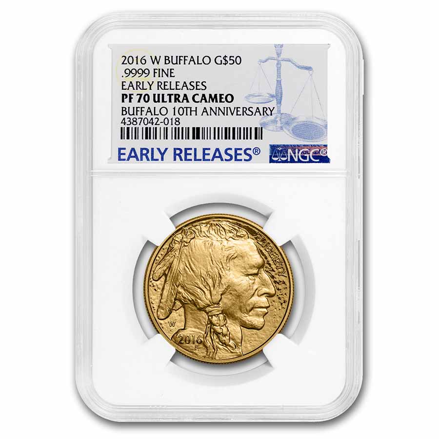 2016-W 1 oz Proof Gold Buffalo PF-70 NGC (ER)