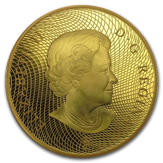 2009 Canada Proof Gold $300 Summer Moon Mask (Scratched)
