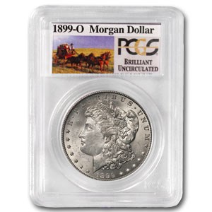 1899-O Stage Coach Morgan Dollar BU PCGS