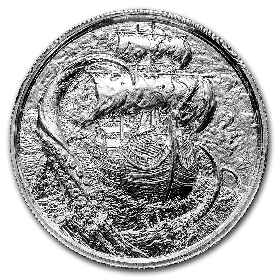 2 oz Silver UHR Round - Privateer Series: The Kraken