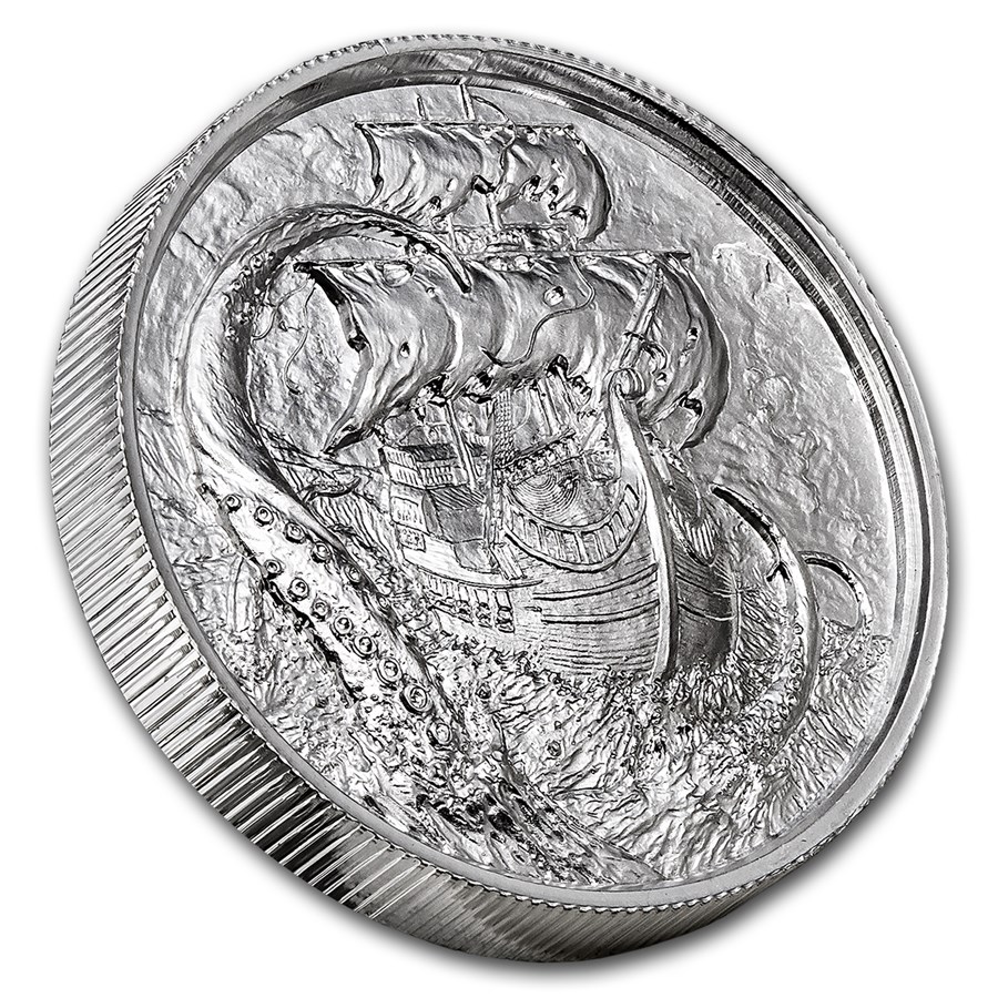 2 oz Silver UHR Round - Privateer Series: The Kraken
