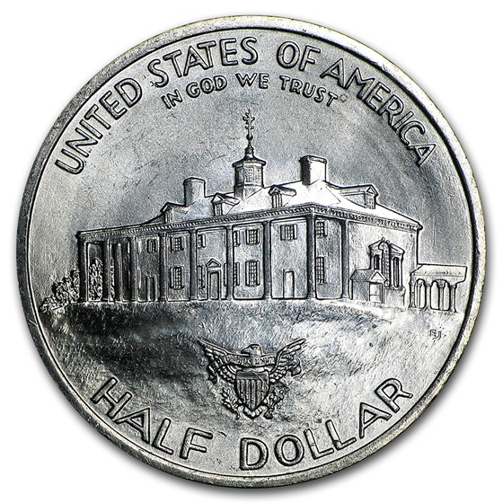 1982 Washington 1/2 Dollar 90% Silver Commem BU/Prf (Scruffy)