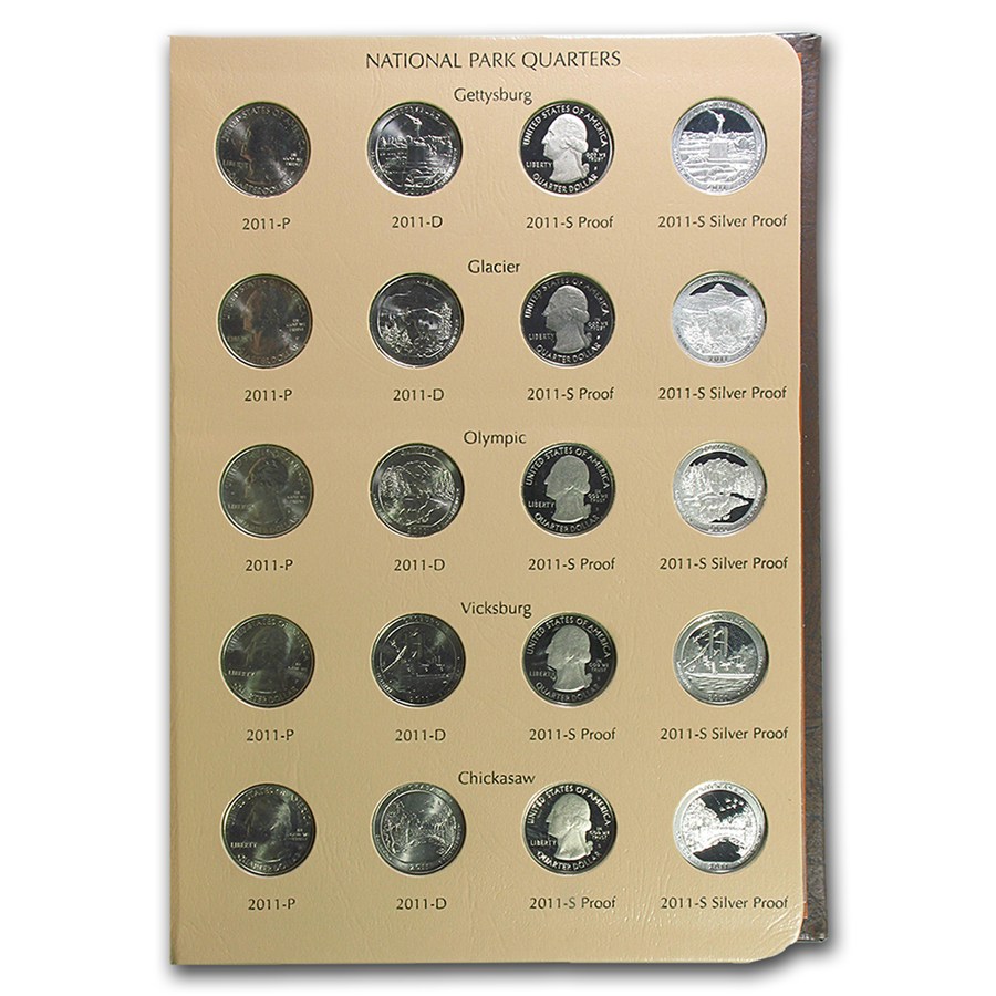 2010-2015 120-coin ATB Quarter Complete Set (Dansco Album)