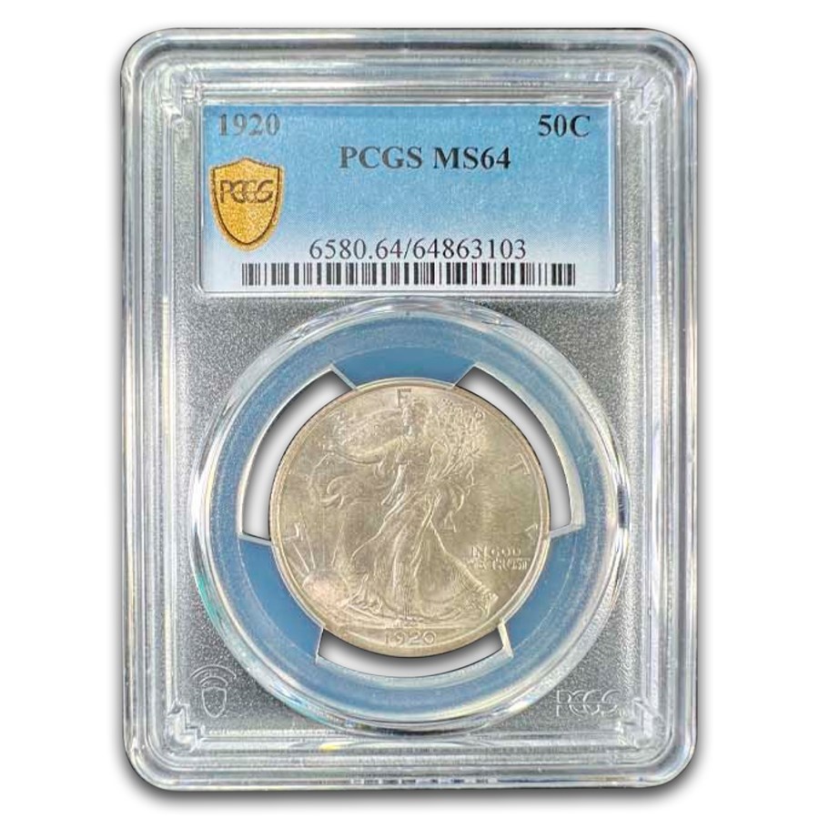 1920 Walking Liberty Half Dollar MS-64 PCGS