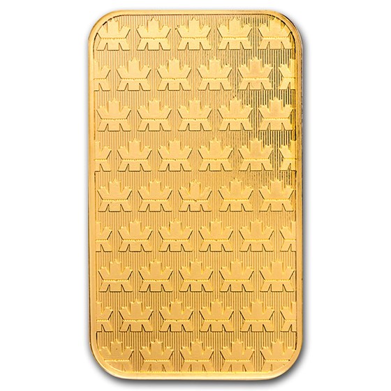 1 oz Gold Bar - Royal Canadian Mint New Design (In Assay)