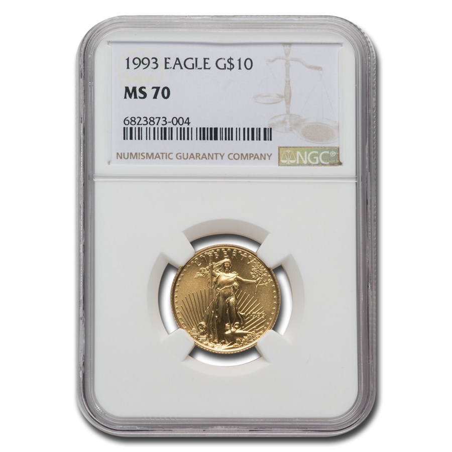 1993 1/4 oz American Gold Eagle MS-70 NGC 1993 1/4 oz American Gold Eagle MS-70 NGC