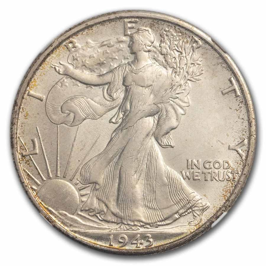 1943-S Walking Liberty Half Dollar MS-65 NGC