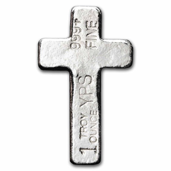 1 oz Hand Poured Silver Cross
