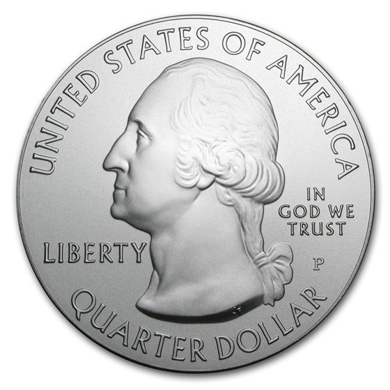 Burnished 5 oz Silver ATB Random Park (w/Box &amp; COA)