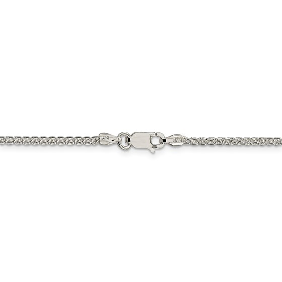 Sterling Silver 1.75 mm Round Spiga Chain - 18 in.