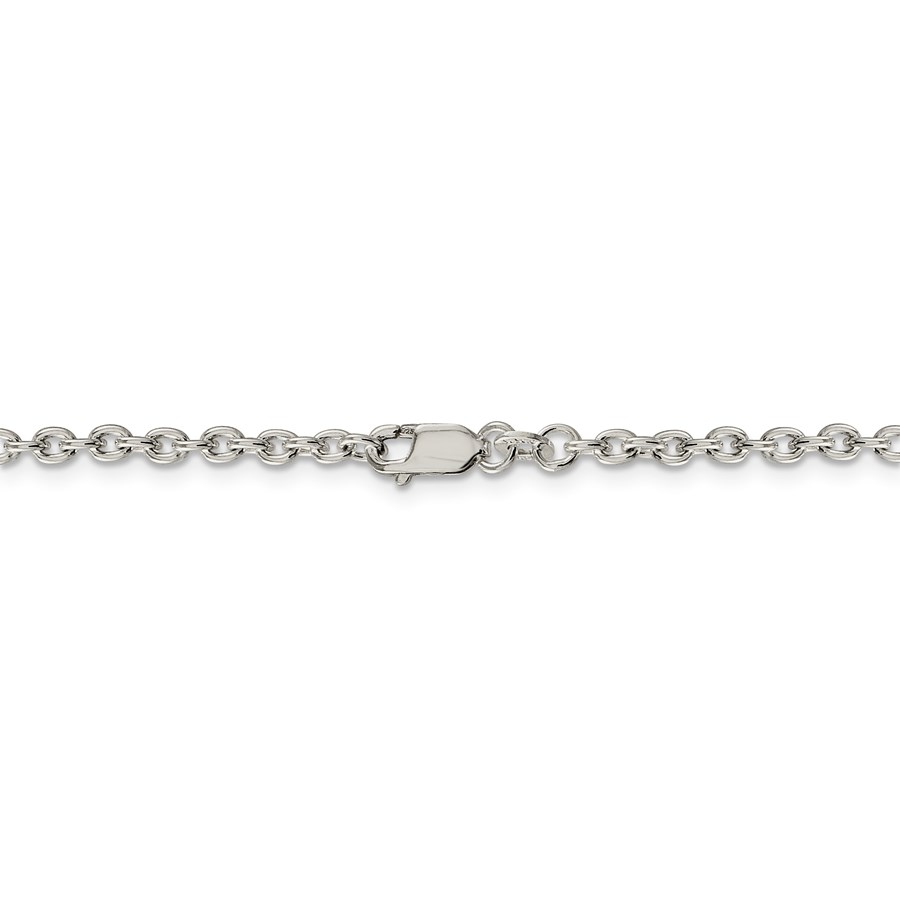 Sterling Silver 2.75 mm Cable Chain - 18 in.