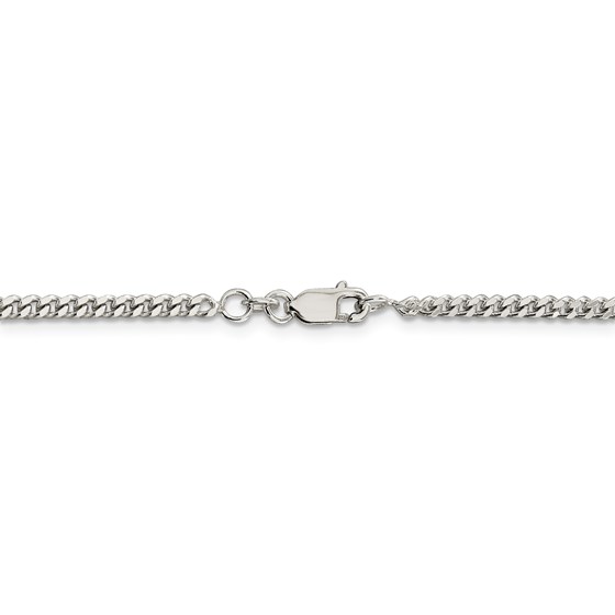 Sterling Silver 3 mm Curb Chain - 24 in.